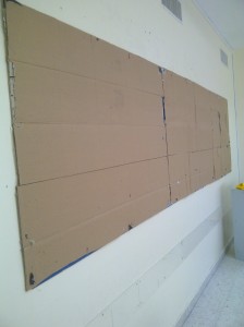 Our teachers are resourceful. The "bulletin boards are plywood. Try sticking a tack or staple into that! Some use cardboard and a staple gun, some use mounting board. They are forced to think outside---nope! Not gonna say it. They are resourceful and creative...and amazing. 