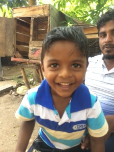This is my friend Aslam and his son from Sri Lanka. He invited me to dinner for the Eid feast. He lives in small house with 7 other people. The whole house is 4 rooms. The food was amazing!