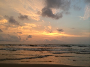 Sunset. Indian Ocean