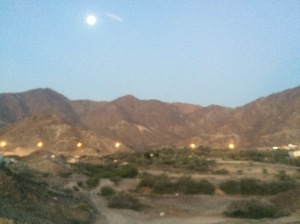 The mountains in Fujairah. A truly beautiful place about 2 1/2 hours away. Beautiful from afar, treacherous up close...read on.